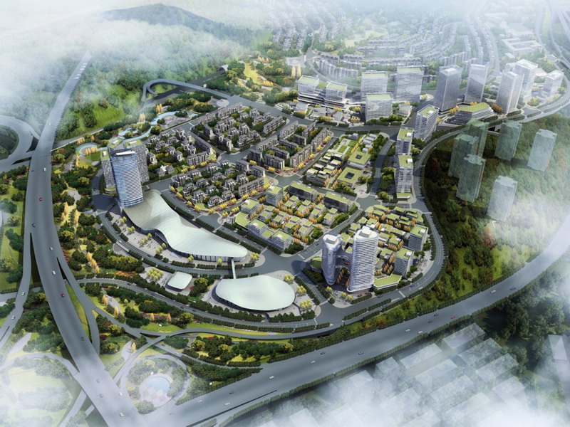 <dd>项目业主：港城工业园<br />
项目地点：重庆江北区<br />
项目性质：城市设计<br />
用地规模： 67.93公顷<br />
建筑面积：57.34万平方米</dd>
